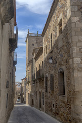 Fototapeta na wymiar ciudades medievales en España, Cáceres en la comunidad de Extremadura