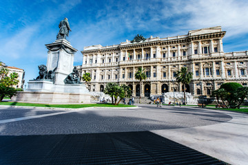 Obraz premium Corte Suprema di Cassazione view from Piazza Cavour. Rome, Italy
