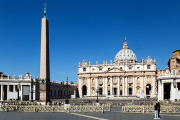 View to Basilica di San Pietro from Piazza San Pietro