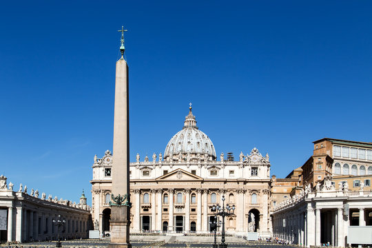 View to Basilica di San Pietro from Piazza San Pietro