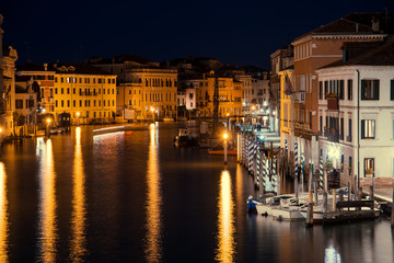 Venice city at summer night. Italy, Europe