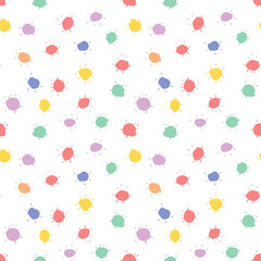 Sun abstract sketch Doodles seamless pattern, hand drawn vector illustration