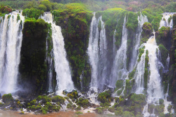 Brazil Side of Iguazu Falls in State of Parana