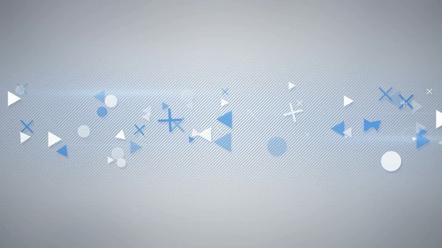 Abstract geometric elemets. Computer generated seamless loop background 4k (4096x2304)
