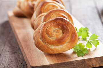 Phyllo pastry cheese pies