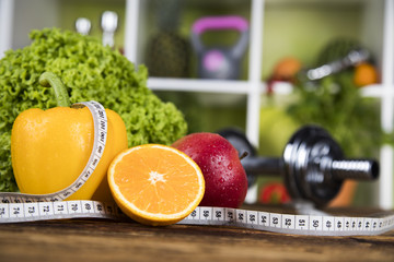 Fresh food and measure tape,Sport diet