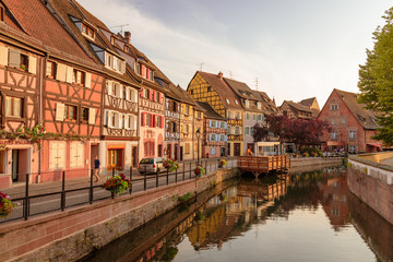 View of the "Petit Venice" a district in the beautiful town of Colmar