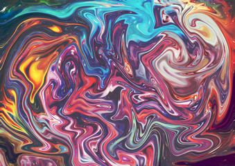 Akwarela galaktyki streszczenie tło. Kolorowa kosmiczna tekstura. Malarstwo olejne w stylu impresjonizmu.