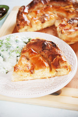 Phyllo pastry cheese pie