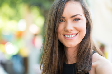 Fototapeta premium Portrait of a beautiful young woman