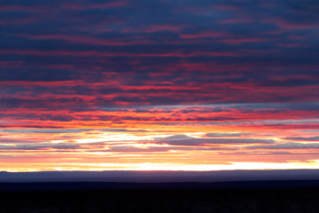 Dramatic sunset at the Grand Canyon