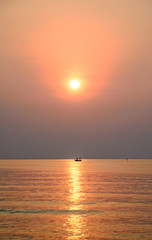 Colorful sunrise in Hua Hin, Thailand