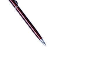 Pen on a white background