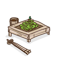 zaru ramen drawing food object