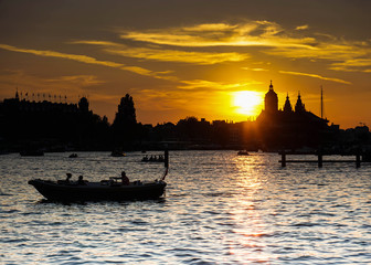 Sunset in Amsterdam