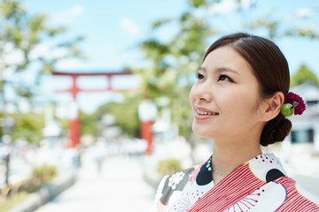 浴衣の女性