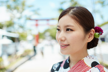 浴衣の女性