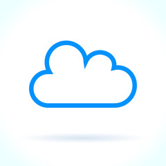 cloud icon on white background