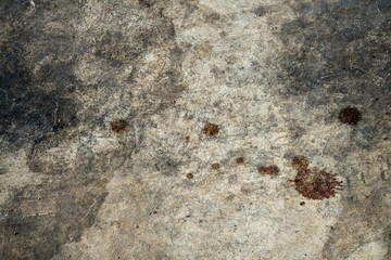Stain on old cement texture