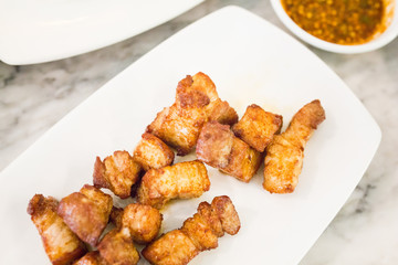 Crispy pork belly