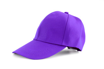 Purple fabric cap