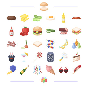 cooking, vegetables, food and other web icon in black style.holiday, birthday, fun icons in set collection.