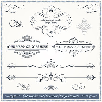 Calligraphic and Decorative Design Patterns Collection