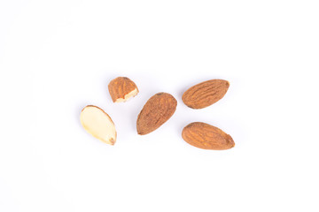 Group of almond nut