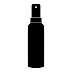 Spray the black color icon .