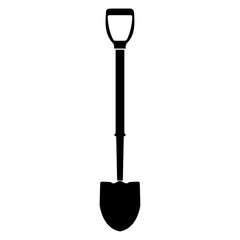 Shovel the black color icon .
