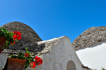 View of Trulli houses in Alberobello, Italy