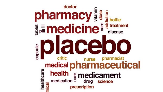 Placebo animated word cloud, text design animation.