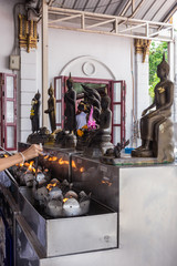 Wat Rakhang at Bangkok : ワットラカーン・寺・バンコク・チャオプラヤー川