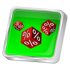 Discount button - 3D illustration