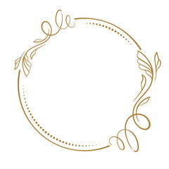 Vector floral vintage frame