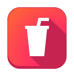 ikona z długim cieniem na tle zaokrąglonego kwadratu