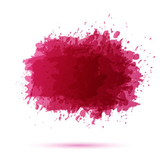 Vector abstract background with big splash. Grunge Vector Illustration. Splatter template. Paint set for design use. Ink spot