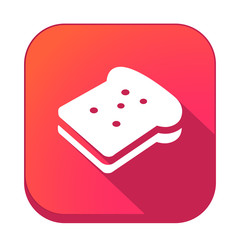 ikona z długim cieniem na tle zaokrąglonego kwadratu