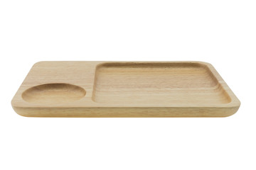 wood plate isolated