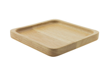 wood plate isolated