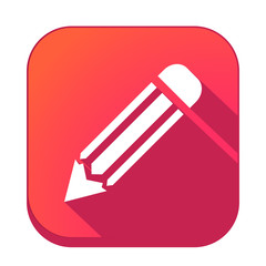 ikona z długim cieniem na tle zaokrąglonego kwadratu