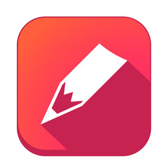 ikona z długim cieniem na tle zaokrąglonego kwadratu