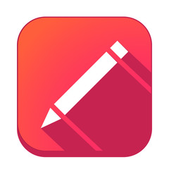 ikona z długim cieniem na tle zaokrąglonego kwadratu