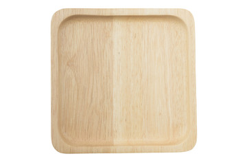 wood plate top view
