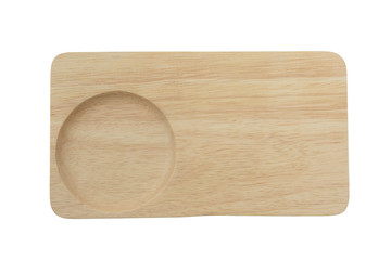 wood plate top view