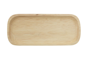 wood plate top view