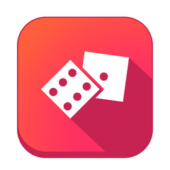 ikona z długim cieniem na tle zaokrąglonego kwadratu