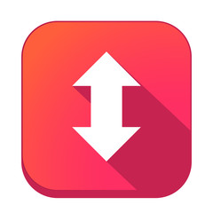 ikona z długim cieniem na tle zaokrąglonego kwadratu