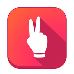 ikona z długim cieniem na tle zaokrąglonego kwadratu