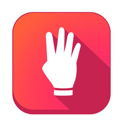 ikona z długim cieniem na tle zaokrąglonego kwadratu